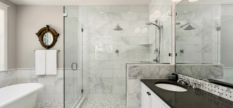 bathroom shower door installation in Myrtle