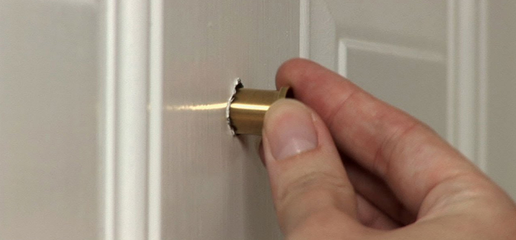 peephole door repair in Port Whitby