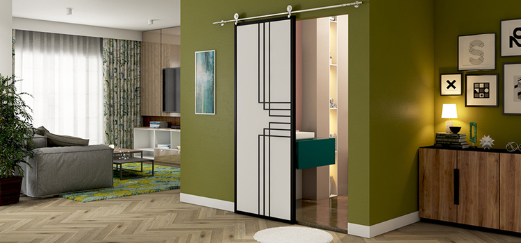 sliding bathroom door installation in Myrtle