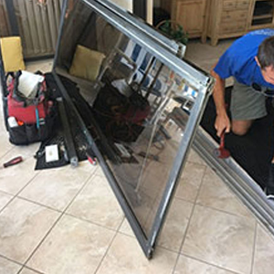 sliding glass door frame repair Brooklin